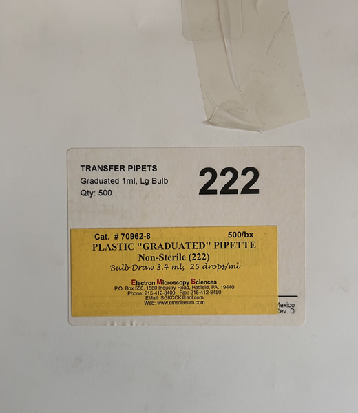 GRADUATED PIPETTE 500/BX (SEE 70962-8)