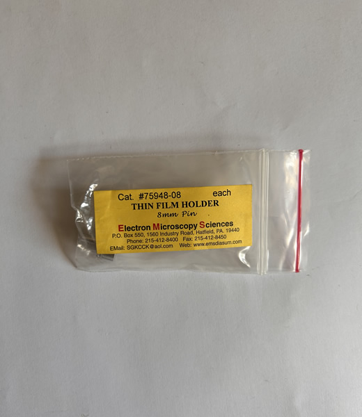 THIN SAMPLE HOLDER, 8mm PIN