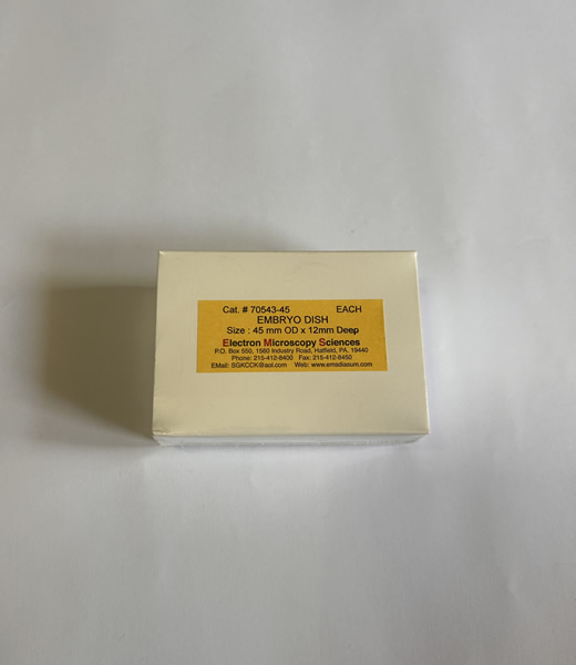 EMBRYO DISH, 45MM O D, EACH