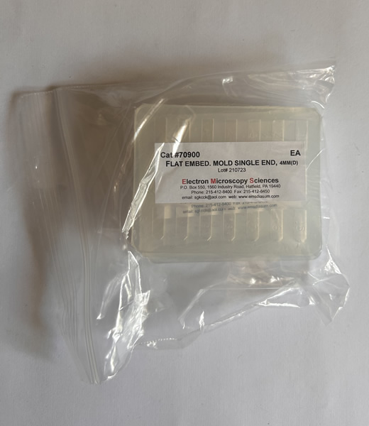 FLAT EMBED MOLD SINGLE END 4mm (D)